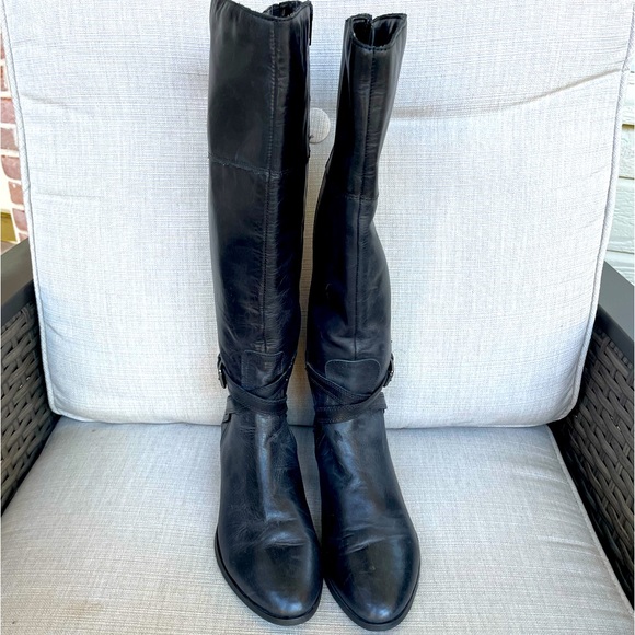 Clarks, Tige De Cuir Autres Materiaux, Black Boots, Size 8 - Picture 2 of 7